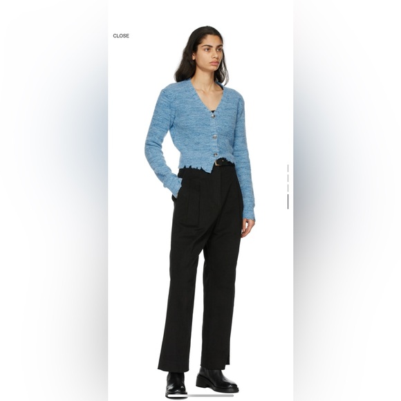 Andersson Bell - Alpaca Asymmetric Cardigan (Blue) - Picture 4 of 10